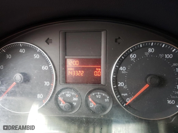 2008 Volkswagen Jetta Sedan Wolfsburg with VIN 3VWRJ71K08M136793, listed as a Copart auction lot 77232034 with 143,322 mi miles and Salvage Title. Bid and sale history available at carsss.com. Image 9.
