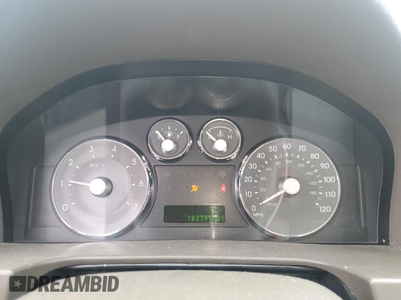 2008 Mercury Milan Premier with VIN 3MEHM08168R627378, listed as a Copart auction lot 59751325 with 102,795 mi miles and Salvage title. Bid and sale history available at DreamBid. Image 9.