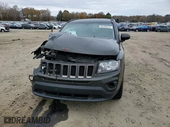 2017 Jeep Compass Sport with VIN 1C4NJCBB2HD132541, listed as a Copart auction lot 84755214 with 137,603 mi miles and Salvage Title. Bid and sale history available at carsss.com. Image 12.