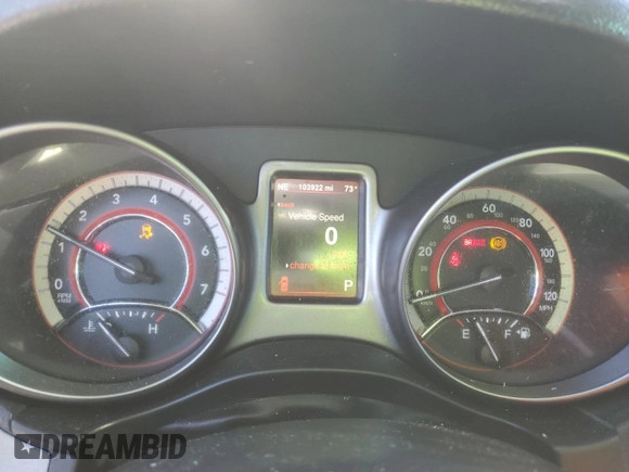 2015 Dodge Journey Crossroad with VIN 3C4PDCGG4FT714314, listed as a Copart auction lot 81381114 with 103,922 mi miles and Salvage Title. Bid and sale history available at DreamBid. Image 9.