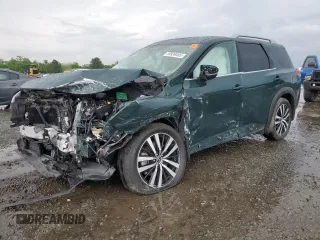 2023 Nissan Pathfinder Platinum with VIN 5N1DR3DH1PC202732, listed as a Copart auction lot 59939465 with 55,250 mi miles and Salvage title. Bid and sale history available at DreamBid. Image 1.