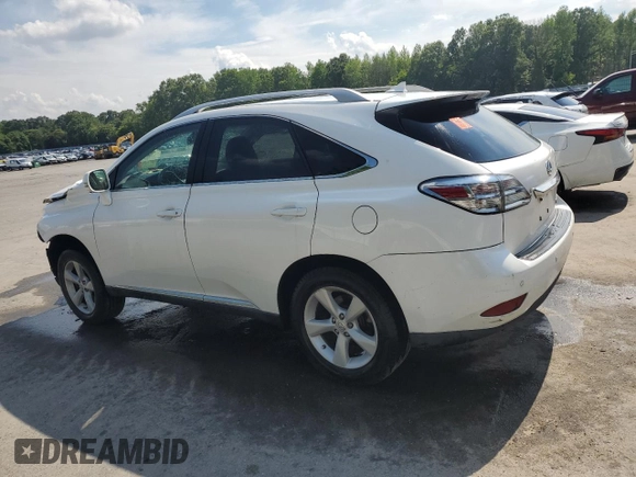 2012 Lexus RX 350 with VIN 2T2BK1BAXCC150931, listed as a Copart auction lot 58737585 with 90,461 mi miles and Salvage title. Bid and sale history available at DreamBid. Image 2.
