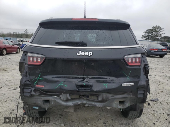 2022 Jeep Compass Latitude with VIN 3C4NJCBB1NT218123, listed as a Copart auction lot 48690445 with 71,465 mi miles and Salvage Title. Bid and sale history available at carsss.com. Image 6.