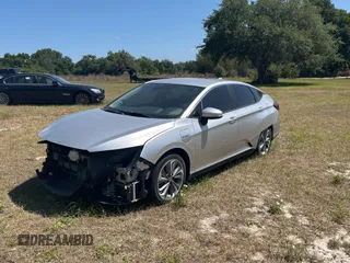 2019 Honda Clarity Plug-In Hybrid with VIN JHMZC5F14KC002619, listed as a Copart auction lot 55531325 with 53,911 mi miles and Salvage Title. Bid and sale history available at carsss.com. Image 2.