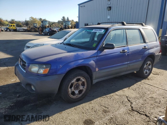 2003 Subaru Forester X with VIN JF1SG63643H757941, listed as a Copart auction lot 78464384 with 216,657 mi miles and Salvage Title. Bid and sale history available at carsss.com. Image 1.