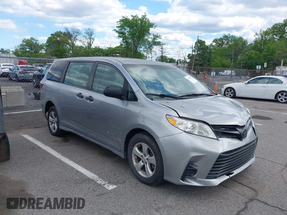 2018 Toyota Sienna L with VIN 5TDZZ3DC4JS945535, listed as a IAAI auction lot 42219652 with 129,059 mi miles and . Bid and sale history available at DreamBid. Image 1.
