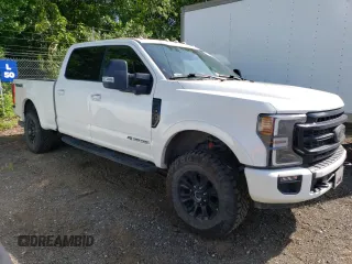 2020 Ford F-350 XL with VIN 1FT8W3BT7LEE78594, listed as a Copart auction lot 60691945 with 80,645 mi miles and Salvage title. Bid and sale history available at DreamBid. Image 4.