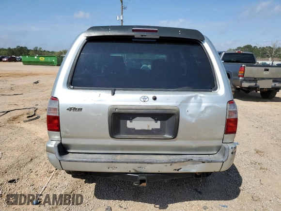 2000 Toyota 4Runner SR5 with VIN JT3GN86R2Y0162958, listed as a Copart auction lot 51526165 with 249,635 mi miles and Salvage Title. Bid and sale history available at DreamBid. Image 6.