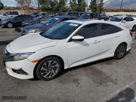2017 Honda Civic Sedan EX with VIN 2HGFC2F77HH502367, listed as a Copart auction lot 43389265 with 109,304 mi miles and Salvage Title. Bid and sale history available at carsss.com. Image 1.