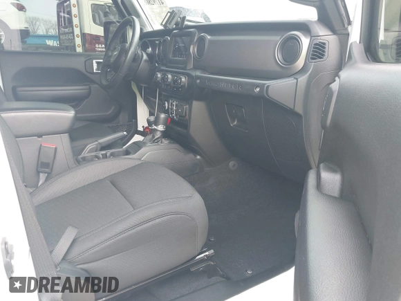 2021 Jeep Wrangler Unlimited Sport S z VIN 1C4HJXDN1MW822016, wystawiony jako IAAI lot #41792808 z przebiegiem 29 719 mil mil oraz . Historia ofert i sprzedaży dostępna na DreamBid. Obrazek 5.