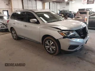 2020 Nissan Pathfinder SV with VIN 5N1DR2BN2LC589286, listed as a IAAI auction lot 41525510 with 93,880 mi miles. Bid and sale history available at carsss.com. Image 1.