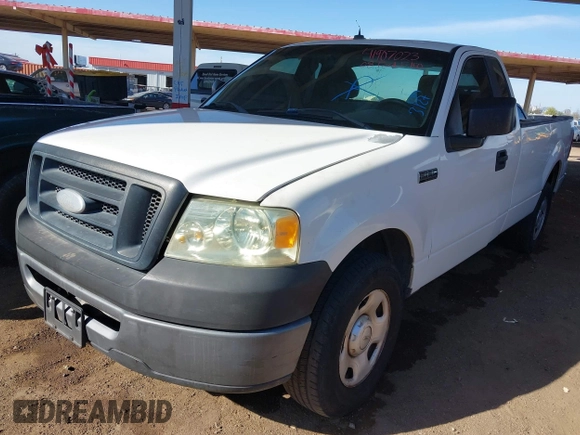 2008 Ford F-150 XL with VIN 1FTVF12518KE42823, listed as a IAAI auction lot 41907023 with 1 mi miles. Bid and sale history available at carsss.com. Image 2.
