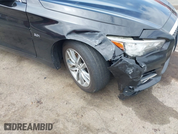 2016 Infiniti Q50 3.0t Premium with VIN JN1EV7AR7GM344539, listed as a IAAI auction lot 42040467 with 162,979 mi miles. Bid and sale history available at carsss.com. Image 6.