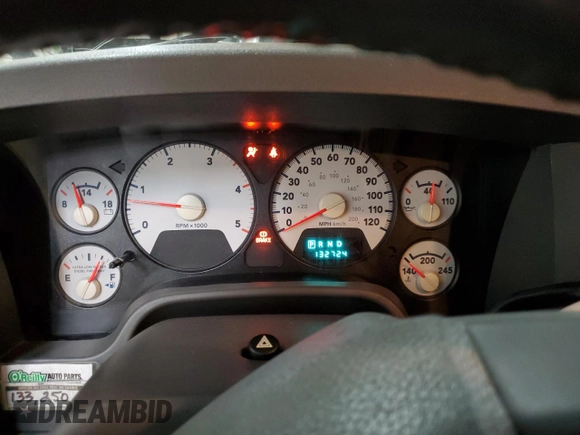 2009 Dodge 2500 SLT with VIN 3D7KS28L09G563190, listed as a Copart auction lot 84249494 with 132,724 mi miles and Salvage Title. Bid and sale history available at DreamBid. Image 9.