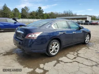 2014 Nissan Maxima 3.5 SV w/Premium Pkg with VIN 1N4AA5AP0EC496956, listed as a Copart auction lot 50429405 with 121,767 mi miles and Salvage Title. Bid and sale history available at carsss.com. Image 3.