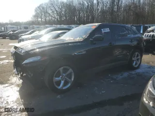 2018 Jaguar F-PACE 25t Premium with VIN SADCJ2FX0JA324060, listed as a Copart auction lot 88692105 with 66,535 mi miles and Salvage Title. Bid and sale history available at carsss.com. Image 1.