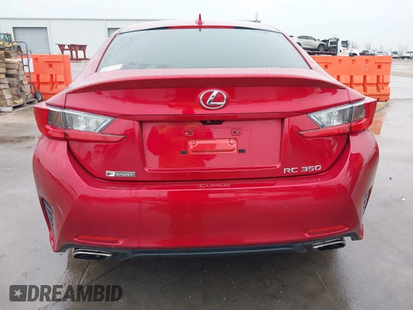 2016 Lexus RC 350 F Sport with VIN JTHHE5BCXG5013813, listed as a IAAI auction lot 41097722 with 52,996 mi miles and . Bid and sale history available at DreamBid. Image 16.
