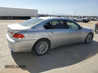 2005 BMW 7 Series 745Li with VIN WBAGN63535DS58696, listed as a Copart auction lot 57582104 with Not Provided miles and Clean Title. Bid and sale history available at DreamBid. Image 3.