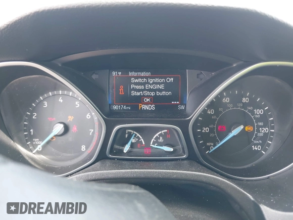 2018 Ford Focus Titanium with VIN 1FADP3N23JL241453, listed as a IAAI auction lot 42025190 with 90,174 mi miles and . Bid and sale history available at DreamBid. Image 7.