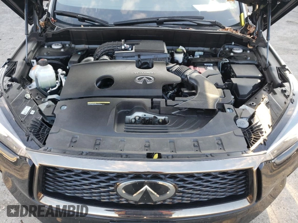 2021 Infiniti QX50 LUXE with VIN 3PCAJ5BB5MF100888, listed as a Copart auction lot 38772593 with 11,440 mi miles. Bid and sale history available at carsss.com. Image 12.