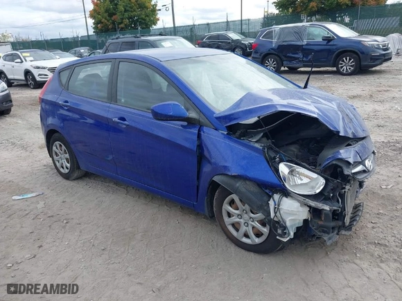2012 Hyundai Accent GS with VIN KMHCT5AE9CU036421, listed as a IAAI auction lot 40410679 with 99,288 mi miles. Bid and sale history available at carsss.com. Image 1.