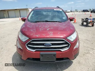 2019 Ford EcoSport SE z VIN MAJ3S2GE4KC302791, wystawiony jako Copart lot #53673525 z przebiegiem 54 600 mil mil oraz Czysty tytuł • Clean title. Historia ofert i sprzedaży dostępna na DreamBid. Obrazek 5.