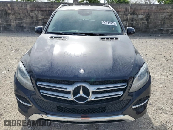 2017 Mercedes-Benz GLE 350 with VIN 4JGDA5JB4HA909503, listed as a Copart auction lot 60791885 with 108,610 mi miles and Salvage title. Bid and sale history available at DreamBid. Image 5.