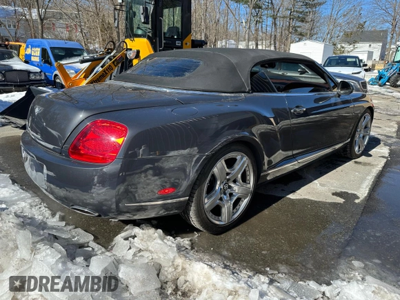 2010 Bentley Continental GT with VIN SCBDR3ZA9AC066604, listed as a Copart auction lot 46725805 with 59,156 mi miles and Salvage Title. Bid and sale history available at DreamBid. Image 4.