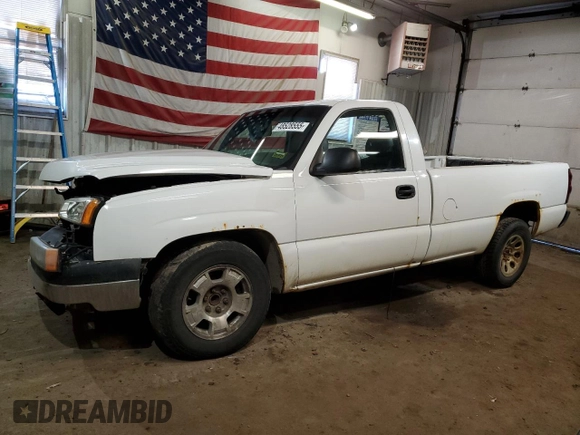 2006 Chevrolet Silverado 1500 Work Truck with VIN 3GCEC14X66G263883, listed as a Copart auction lot 48528555 with 177,517 mi miles and Salvage Title. Bid and sale history available at DreamBid. Image 1.