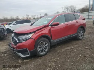2022 Honda CR-V EX with VIN 2HKRW2H53NH605982, listed as a Copart auction lot 49432115 with 19,588 mi miles and Salvage Title. Bid and sale history available at carsss.com. Image 1.