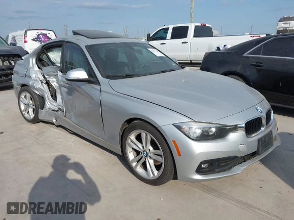 2016 BMW 3 Series 320i with VIN WBA8E1G5XGNU10049, listed as a IAAI auction lot 41993849 with 88,022 mi miles and . Bid and sale history available at carsss.com. Image 1.