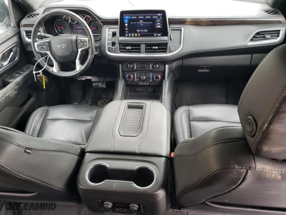 2021 Chevrolet Tahoe Z71 with VIN 1GNSKPKDXMR376046, listed as a Copart auction lot 42551355 with 44,452 mi miles and Salvage Title. Bid and sale history available at carsss.com. Image 8.