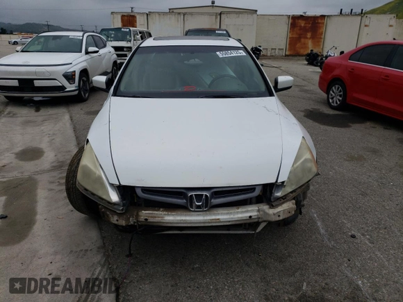 2005 Honda Accord EX-L z VIN 1HGCM66565A041274, wystawiony jako Copart lot #55854125 z przebiegiem Nie podano mil oraz Szkoda całkowita • Salvage title. Historia ofert i sprzedaży dostępna na DreamBid. Obrazek 5.
