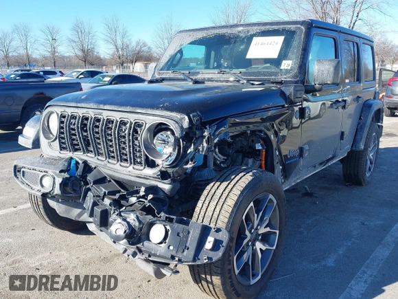 2024 Jeep Wrangler Willys с VIN 1C4RJXN64RW162279, выставлен на аукционе IAAI как лот 41464424 с пробегом 12 928 миль миль и . История ставок и продаж доступна на DreamBid. Изображение 6.