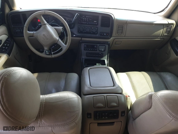 2002 GMC Yukon Denali with VIN 1GKEK63UX2J183619, listed as a Copart auction lot 74744354 with 155,188 mi miles and Salvage Title. Bid and sale history available at carsss.com. Image 8.