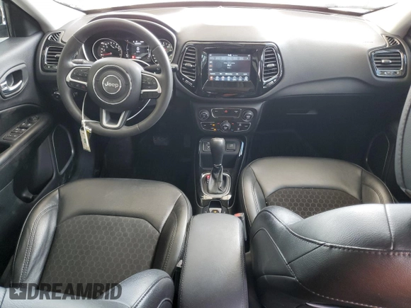2021 Jeep Compass Latitude with VIN 3C4NJCBB1MT570942, listed as a Copart auction lot 55272855 with 17,307 mi miles and Salvage title. Bid and sale history available at DreamBid. Image 8.