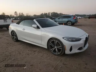 2024 BMW 4 Series 430i with VIN WBA23AT04RCP28351, listed as a Copart auction lot 83340604 with Not provided miles and Salvage title. Bid and sale history available at DreamBid. Image 4.