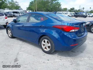 2014 Hyundai Elantra SE with VIN KMHDH4AE6EU143526, listed as a IAAI auction lot 41923395 with 85,149 mi miles. Bid and sale history available at carsss.com. Image 3.