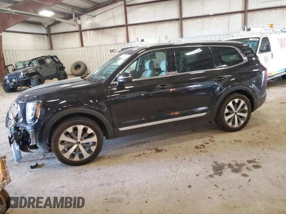 2022 Kia Telluride EX with VIN 5XYP34HC4NG239743, listed as a Copart auction lot 56178205 with Not provided miles and Salvage title. Bid and sale history available at DreamBid. Image 1.