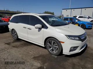 2019 Honda Odyssey Elite with VIN 5FNRL6H95KB041703, listed as a Copart auction lot 63347465 with 77,829 mi miles and Salvage title. Bid and sale history available at DreamBid. Image 4.