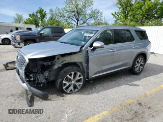2020 Hyundai Palisade SEL z VIN KM8R3DHE7LU045760, wystawiony jako Copart lot #54915765 z przebiegiem 111 552 mil mil oraz Szkoda całkowita • Salvage title. Historia ofert i sprzedaży dostępna na DreamBid. Obrazek 1.