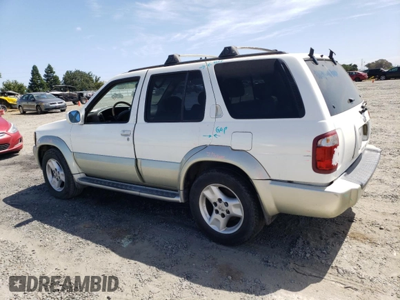 2001 Infiniti QX4 Luxury z VIN JNRDR09Y21W212879, wystawiony jako Copart lot #57227755 z przebiegiem 164 465 mil mil oraz Szkoda całkowita • Salvage title. Historia ofert i sprzedaży dostępna na DreamBid. Obrazek 2.