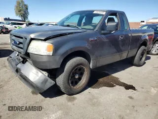 2005 Ford F-150 XL with VIN 1FTRF12225NB31581, listed as a Copart auction lot 46834445 with 201,081 mi miles and Salvage Title. Bid and sale history available at carsss.com. Image 1.