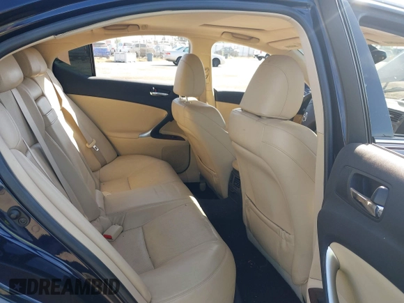2008 Lexus IS 250 with VIN JTHBK262982077360, listed as a IAAI auction lot 42032318 with 131,787 mi miles. Bid and sale history available at carsss.com. Image 8.