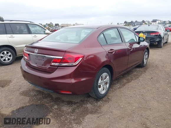 2014 Honda Civic LX z VIN 19XFB2F54EE262041, wystawiony jako IAAI lot #42368360 z przebiegiem 126 820 mil mil oraz . Historia ofert i sprzedaży dostępna na DreamBid. Obrazek 4.