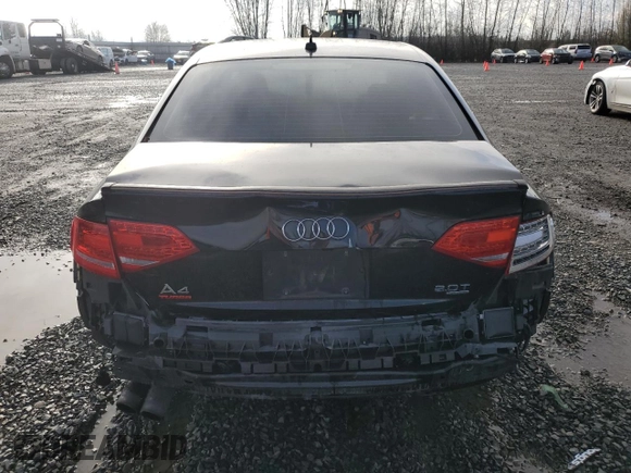2011 Audi A4 Prestige z VIN WAUKFAFLXBN033170, wystawiony jako Copart lot #81143614 z przebiegiem 185 133 mil mil oraz Szkoda całkowita • Salvage title. Historia ofert i sprzedaży dostępna na DreamBid. Obrazek 6.