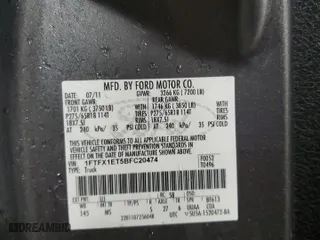 2011 Ford F-150 XL with VIN 1FTFX1ET5BFC20474, listed as a Copart auction lot 44243515 with 161,575 mi miles and Salvage Title. Bid and sale history available at carsss.com. Image 12.