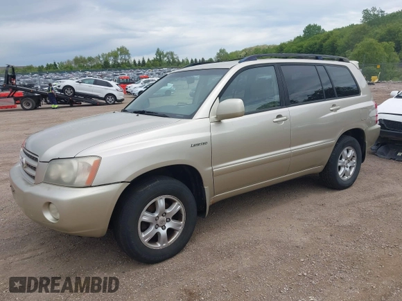 2001 Toyota Highlander z VIN JTEHF21A710016052, wystawiony jako IAAI lot #42360752 z przebiegiem 145 675 mil mil oraz . Historia ofert i sprzedaży dostępna na DreamBid. Obrazek 2.