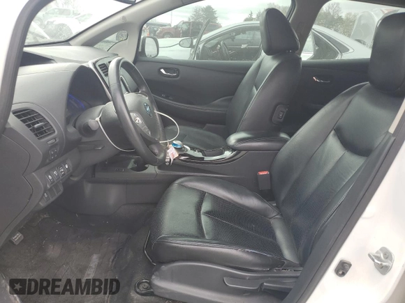 2014 Nissan LEAF SL with VIN 1N4AZ0CP1EC331815, listed as a Copart auction lot 49393085 with 76,817 mi miles and Salvage Title. Bid and sale history available at carsss.com. Image 7.