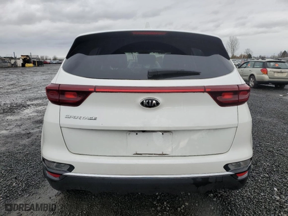 2022 Kia Sportage LX with VIN KNDPMCAC3N7965592, listed as a Copart auction lot 84891864 with 25,259 mi miles and Salvage Title. Bid and sale history available at carsss.com. Image 6.